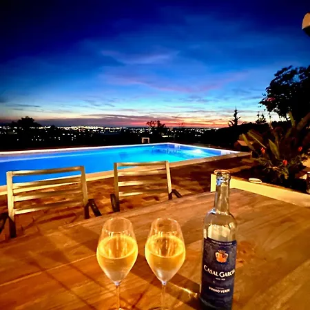 Por Do Sol - Fantastic With Panoramic Coastal & Sea Views Villa Estói